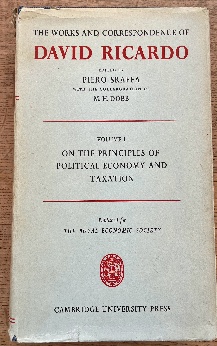 The Works and Correspondence of David Ricardo Vol. 1